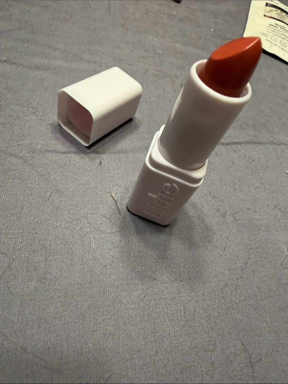 Matte Lipstick in Warm Coral Orange - Lightweight Hydrating Wear